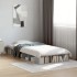 Estructura de cama madera de ingeniería gris hormigón 75x190