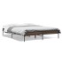 Estructura cama madera ingeniería metal marrón roble 140x200