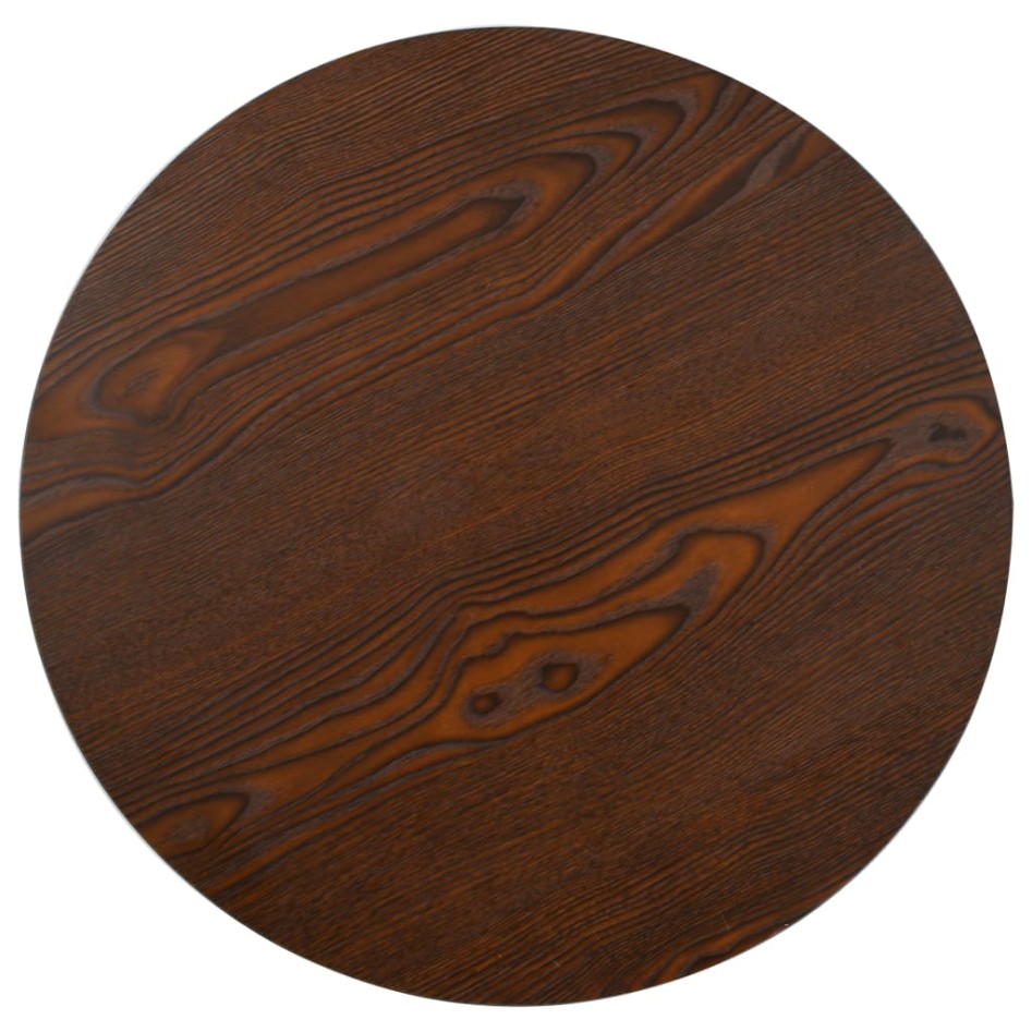 Mesa de bistró MDF marrón oscuro 60