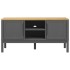 Mueble de TV FLORO madera maciza de pino gris 114x43x55