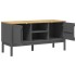 Mueble de TV FLORO madera maciza de pino gris 114x43x55