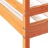 Litera de madera maciza de pino marrón cera 90x200/140x200