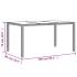 Set comedor jardín 5 pzas cojines ratán sintético vidrio