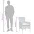 Set comedor jardín 5 pzas cojines ratán sintético vidrio