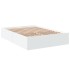 Estructura de cama madera de ingeniería blanca 120x190