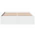 Estructura de cama madera de ingeniería blanca 120x190