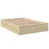 Estructura de cama madera de ingeniería roble Sonoma 140x200