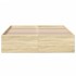 Estructura de cama madera de ingeniería roble Sonoma 140x200