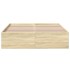 Estructura de cama madera de ingeniería roble Sonoma 120x200