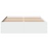 Estructura de cama madera de ingeniería blanca 140x200