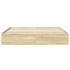 Estructura de cama madera de ingeniería roble Sonoma 180x200