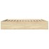 Estructura de cama madera de ingeniería roble Sonoma 180x200