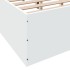 Estructura de cama sin colchón blanco 140x190