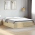 Estructura de cama madera de ingeniería roble Sonoma 150x200