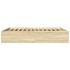 Estructura de cama madera de ingeniería roble Sonoma 150x200