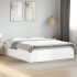 Estructura de cama madera de ingeniería blanca 160x200