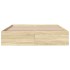 Estructura de cama madera de ingeniería roble Sonoma 160x200