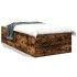 Estructura de cama madera de ingeniería roble humo 75x190