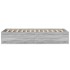 Estructura de cama madera de ingeniería gris Sonoma 100x200