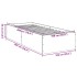 Estructura de cama madera de ingeniería gris Sonoma 100x200
