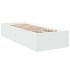 Estructura de cama madera de ingeniería blanca 100x200