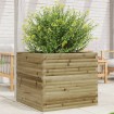 Jardinera madera de pino impregnada 80x80x68,5 cm