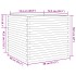 Jardinera madera de pino impregnada 80x80x68,5