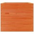 Jardinera madera maciza de pino marrón cera 80x80x68,5