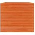 Jardinera madera maciza de pino marrón cera 80x80x68,5