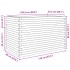 Jardinera madera maciza de pino marrón cera 110x60x68,5