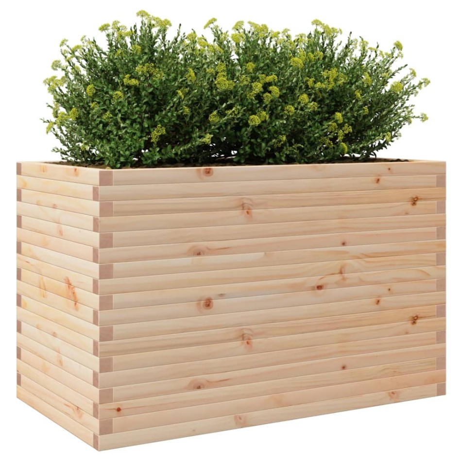 Jardinera madera maciza de pino 110x60x68,5