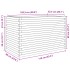Jardinera madera maciza de pino 110x60x68,5