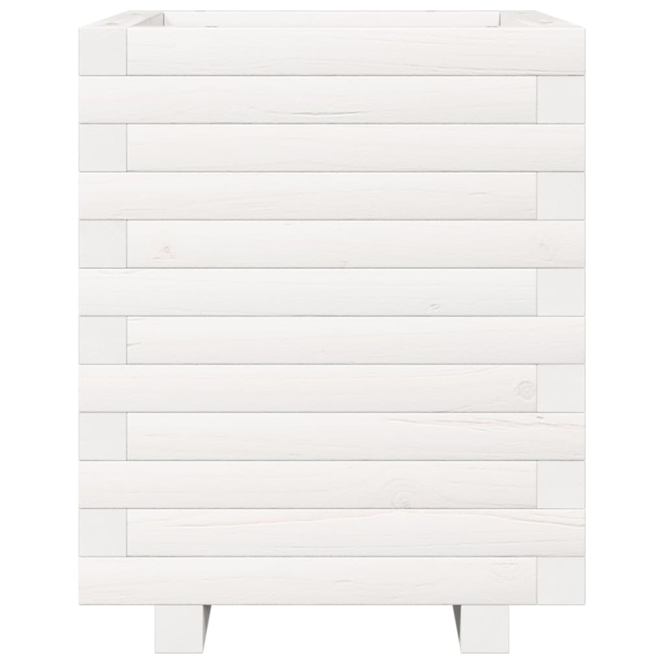 Jardinera madera maciza de pino blanco 40x40x49,5