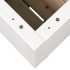 Jardinera madera maciza de pino blanco 40x40x49,5