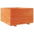 Jardinera madera maciza de pino marrón cera 80x80x49,5