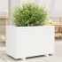 Jardinera madera maciza de pino blanco 70x40x49,5