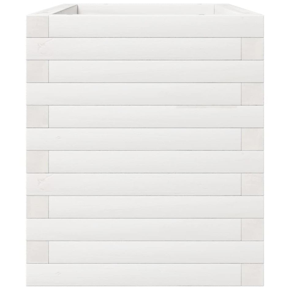 Jardinera madera maciza de pino blanco 70x40x49,5
