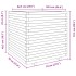 Jardinera madera maciza de pino 70x70x72,5