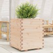 Jardinera madera maciza de pino 60x60x72 cm
