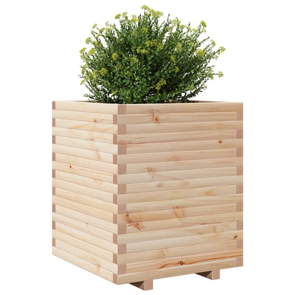 Jardinera madera maciza de pino 60x60x72