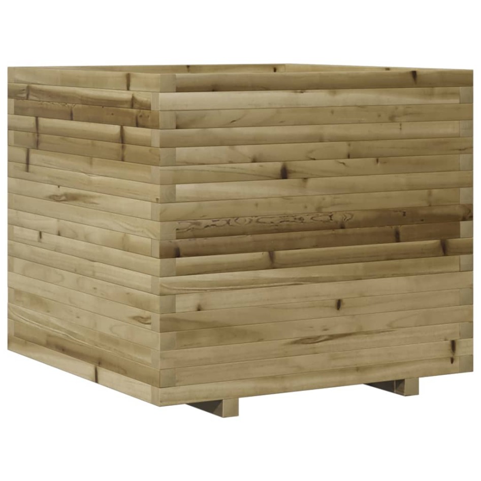 Jardinera de madera de pino impregnada 80x80x72