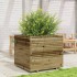 Jardinera de madera de pino impregnada 80x80x72