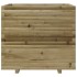 Jardinera de madera de pino impregnada 80x80x72