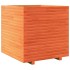Jardinera madera maciza de pino marrón cera 70x70x72