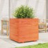 Jardinera madera maciza de pino marrón cera 70x70x72