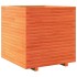 Jardinera madera maciza de pino marrón cera 70x70x72
