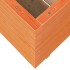 Jardinera madera maciza de pino marrón cera 70x70x72