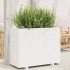 Jardinera de madera maciza de pino blanca 90x40x72