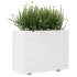 Jardinera de madera maciza de pino blanca 90x40x72
