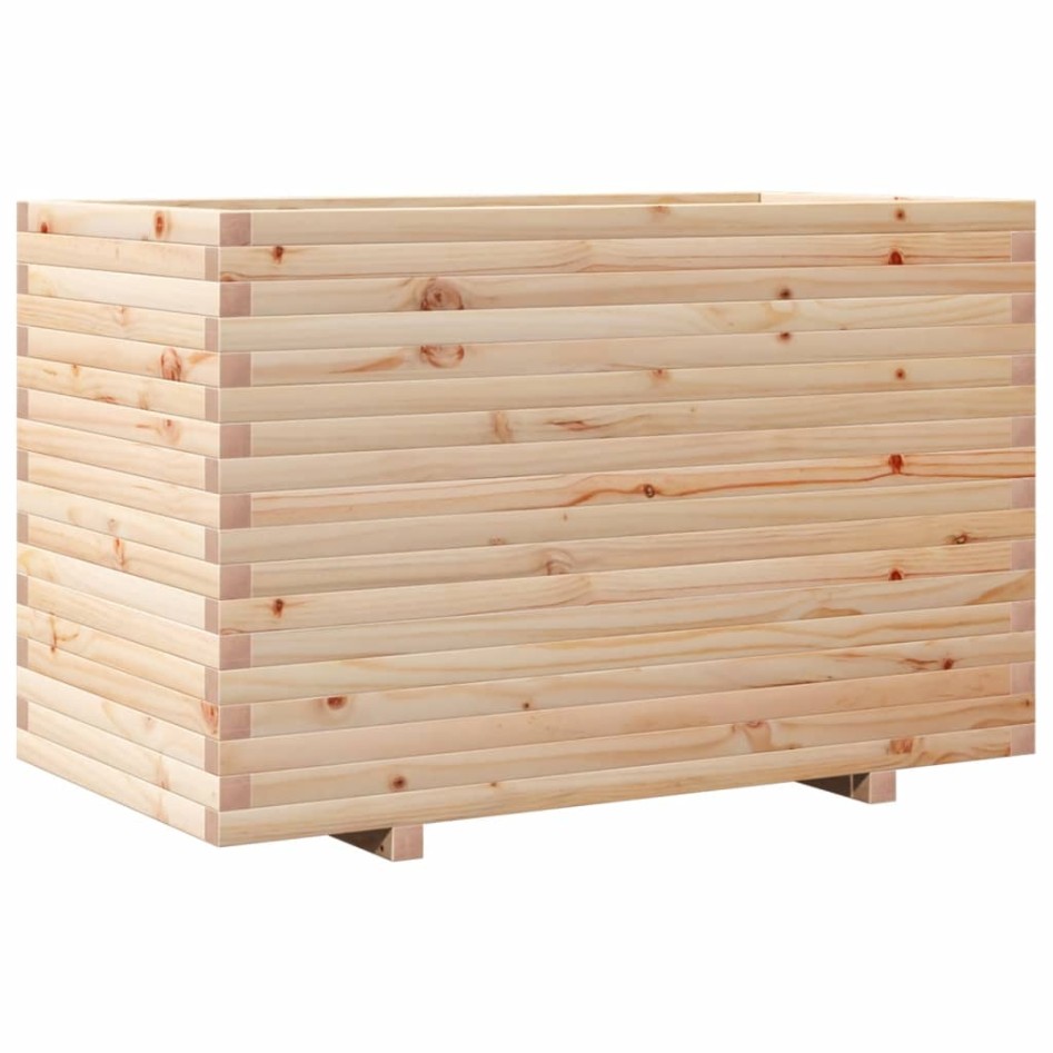 Jardinera de madera maciza de pino 110x60x72